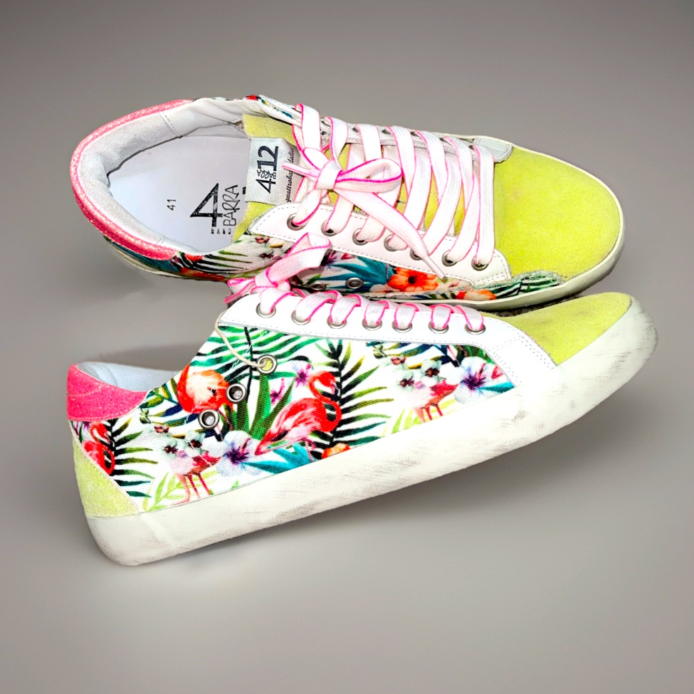 4barra12 Quattrobarradodici Flamingo Suprime Sneakers Brand New Size 41